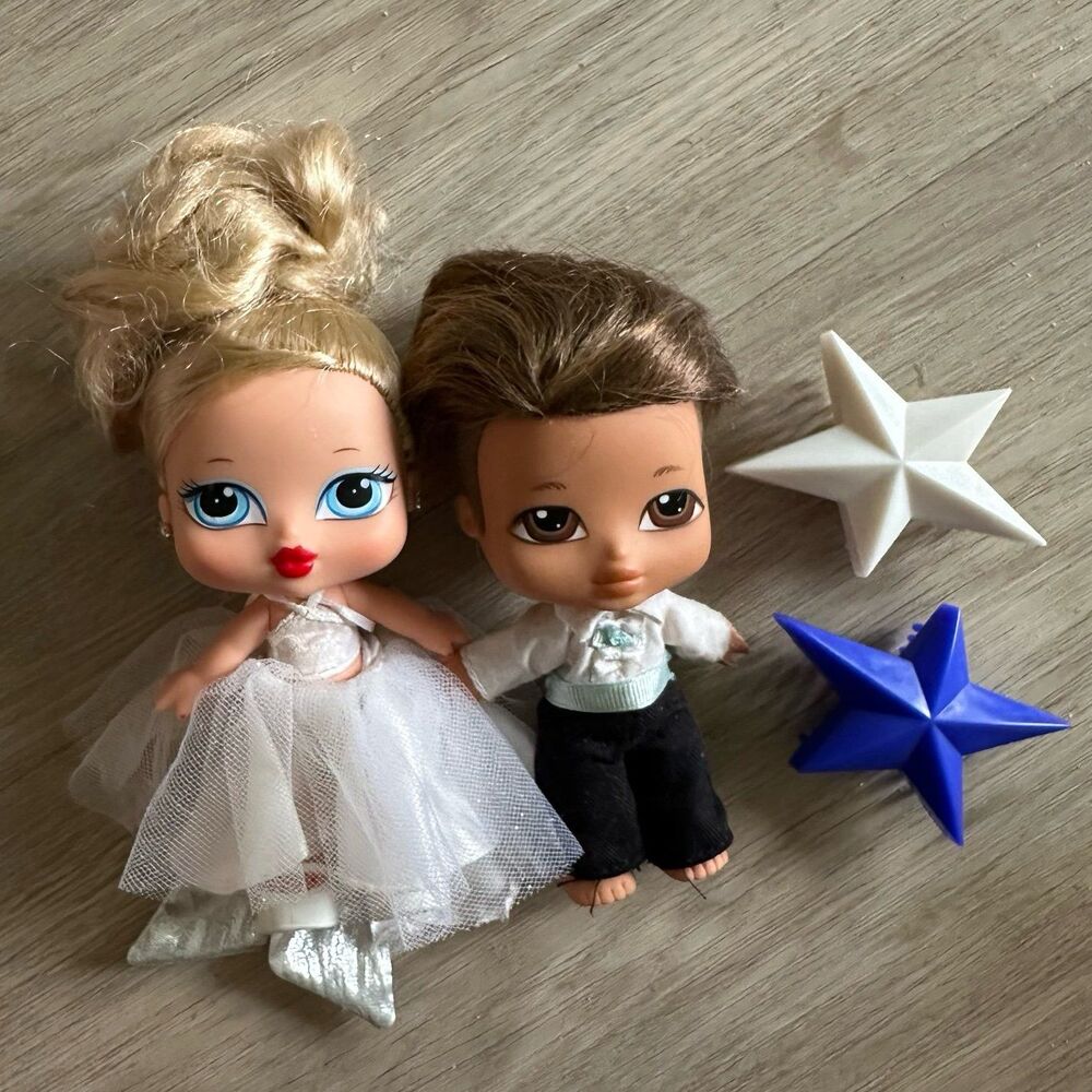 Bratz Babyz Bride Cloe and Groom Cade Dolls with Star Brushes Target Exclusive